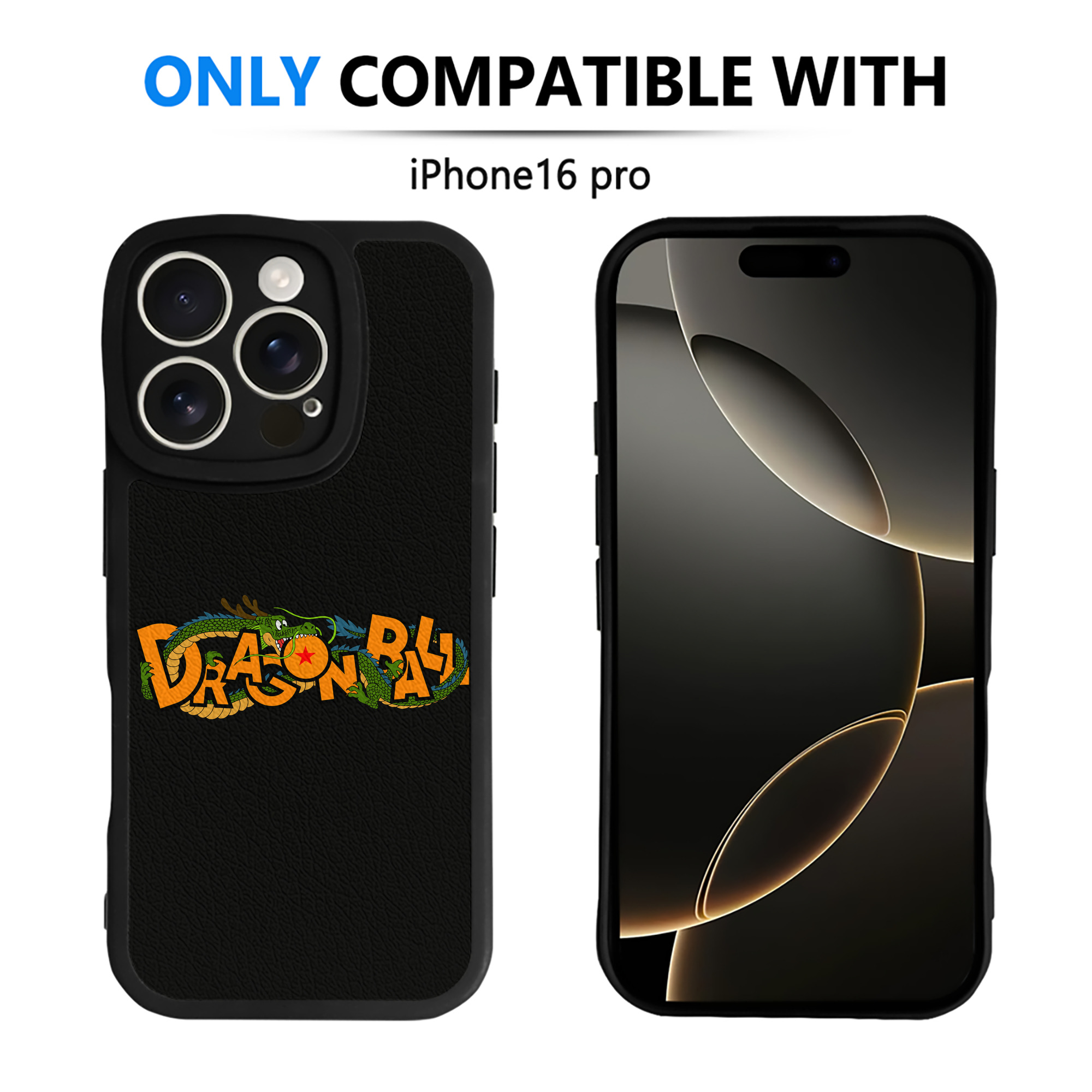 （画像用） ドラゴンボール DRAGON BALL 【iPhone 16シリーズ対応】シリコンスマホケース（レザー調） 材質：シリコン